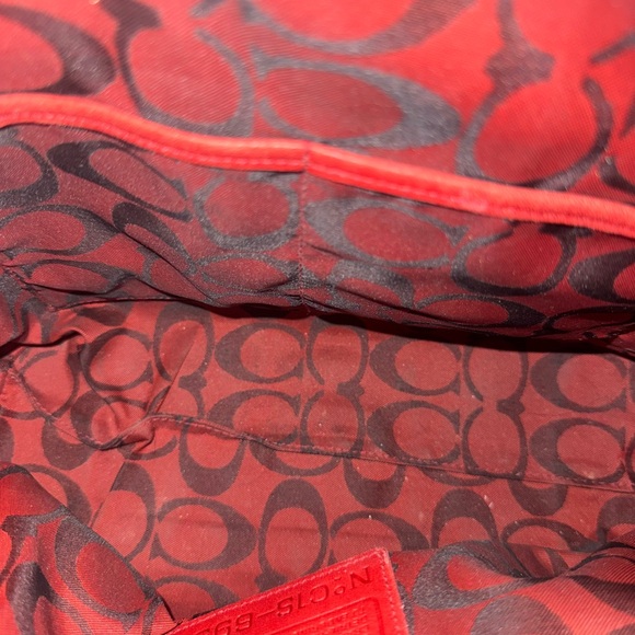Vintage Coach-Beautiful red Vintage Coach leather bag - Picture 6 of 7